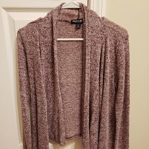 Red cardigan
